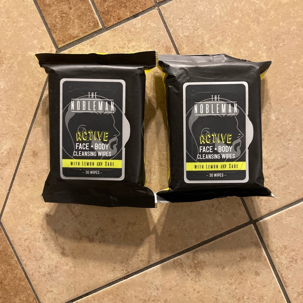 The Nobleman cleansing wipes 2 pack